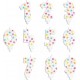 SCRAPCOOKING Kit 10 Bougies Anniversaire Chiffres