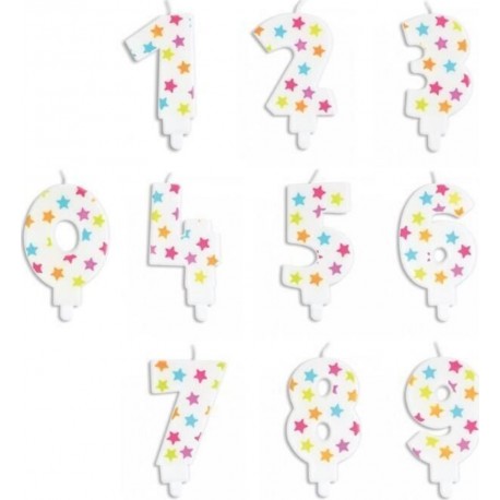 SCRAPCOOKING Kit 10 Bougies Anniversaire Chiffres