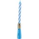 PARIS PRIX Bougie D'anniversaire musicale 12cm Bleu