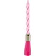 1001KDO Bougie D Anniversaire Musicale 12.5 Cm Rose