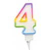 1001KDO Bougie D Anniversaire Chiffre 4