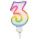 1001KDO Bougie D Anniversaire Chiffre 3