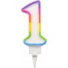 1001KDO Bougie D Anniversaire Chiffre 1