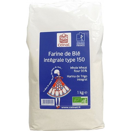 Celnat Farine De Blé Entier De Type 150 1Kg