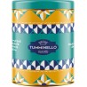 BISCOTTI TUMMINELLO Boîte En Métal Alfeo Avec Cantucci Biscuits Moelleux Siciliens Aux Amandes Et Au Chocolat De Modica Igp 250