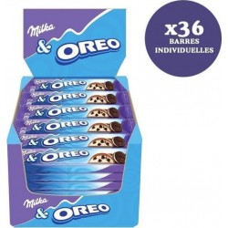 Milka Oreo Barre De Chocolat Au Lait Aux Éclats De Biscuits Oreo 36x37g