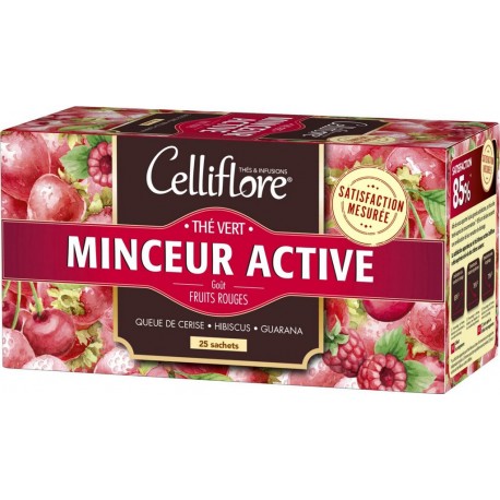 CELLIFLORE Thé Vert Minceur Active Goût Fruits Rouges