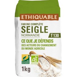 PAYSANS D'ICI Farine de seigle complete T130 Normandie Bio