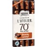 NESTLE LES RECETTES DE L'ATELIER Tablette de Chocolat Noir Amandes Caramel