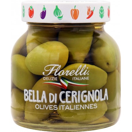 FLORELLI OLIVES ITALIENNES BELLA DI CERIGNOLA 170g