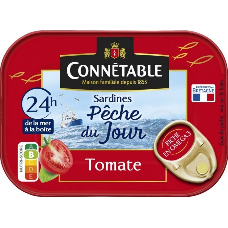 CONNETABLE Sardines Pêche du jour à la Tomate