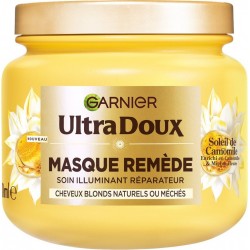 ULTRA DOUX Masque Illuminant Réparateur Cheveux Blonds Naturels Ou Méchés Camomille Miel De Fleurs