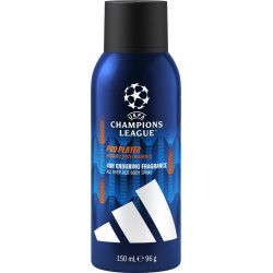 ADIDAS Déodorant homme Pro Player UEFA Champions League 48h protection longue durée vegan peaux sensibles parfum épicé aromatiqu