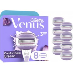 GILLETTE VENUS Lames de Rasoir Pour Femme 3 Lames ComfortGlide Breeze Parfum Freesia Barres De Gel Intégré