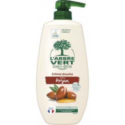 L'ARBRE VERT BIEN-ETRE Crème douche Hypoallergénique et pH Neutre Ecolabel Parfum Argan