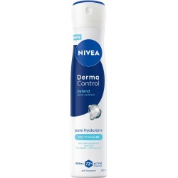 NIVEA Déodorant Spray Anti-transpirant Efficacité 72h Derma Control Defend Extra Comfort Anti-démangeaisons 0% Alcool