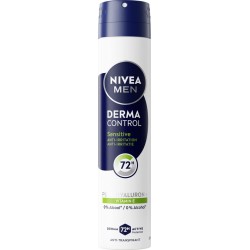 NIVEA MEN Déodorant spray homme Anti-transpirant 72H Derma Control Sensitive Anti-irritation 0% Alcool