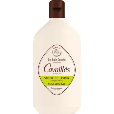 ROGER CAVAILLES Gel Bain Douche Peaux Sensibles Texture Enveloppante Surgras Pro-régénérant Protège et Adoucit Sans Savon Soleil