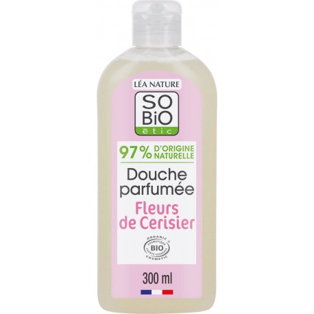 SO'BIO ETIC Gel douche Parfum Fleurs De Cerisier