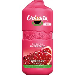 USHUAIA Gel Douche Hydratant Grenade Anti-Dessèchement Ingrédient D'Origine Naturelle Recyclable