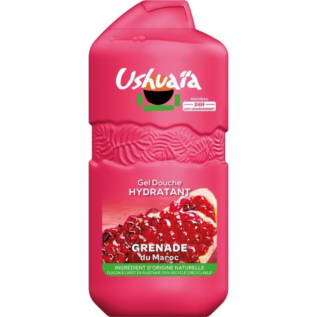 USHUAIA Gel Douche Hydratant Grenade Anti-dessèchement