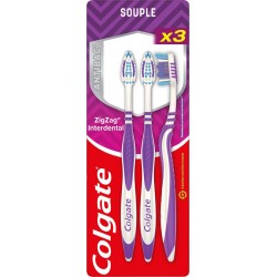 COLGATE Brosse à dents Souple Interdentaire Zig Zag