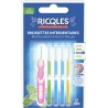 RICQLES Brossettes Interdentaires Réutilisables Multi-Tailles Tête Flexible Nettoyage Précis