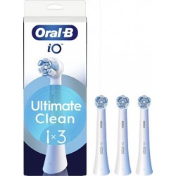 BRAUN Brossettes dentaires Oral-B Série iO refills x3 Ultimate Clean blanc