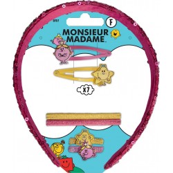MONSIEUR MADAME Set de Coiffure Multicolores Scintillants