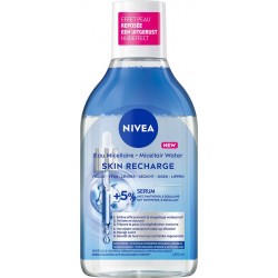 NIVEA Eau micellaire Peau Sensible d'Apparence Fatiguée Démaquille et Nettoie Enrichie en Aminoacid Complex Sérum Panthenol et S