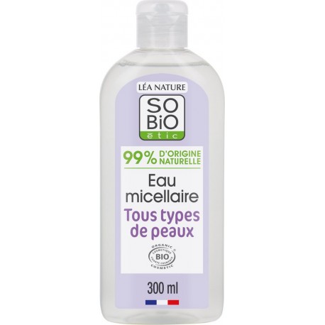 SO'BIO ETIC Démaquillant Eau Micellaire tous types de peaux