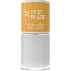 MISS DEN Top Coat Pailleté Avec paillettes biodégradables