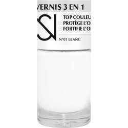NS vernis 3 En 1 Protection Renforcement Teinte N°01 Blanc