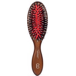L'artisan brossier Brosse À Cheveux Pneumatique Chardon En Hêtre Massif Petit Modèle
