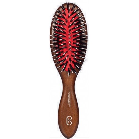 L'artisan brossier Brosse À Cheveux Pneumatique Chardon En Hêtre Massif Petit Modèle