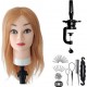 YOGHI Tête À Coiffer Avec Chevelure Naturelle Hair Design Yoghi