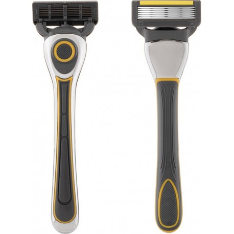 MCBOSON Rasoir Pour Homme 3 Lames Noir/jaune