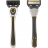 MCBOSON Rasoir Pour Homme 3 Lames Noir/jaune