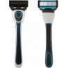 MCBOSON Rasoir Pour Homme 3 Lames Noir/bleu