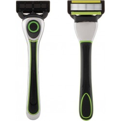 MCBOSON Rasoir Pour Homme 3 Lames Noir/vert