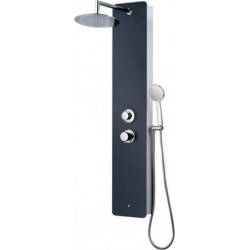 Rousseau Colonne De Douche Hydromassante Eris Gris Anthracite