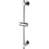 ROUSSEAU Barre De Douche Universelle Inox Chromé Longueur 60,5 Cm Diametre 18 Mm Fixation Ventouse