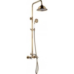 Rousseau Colonne De Douche Avec Robinet Mélangeur Retro Vieux-bronze