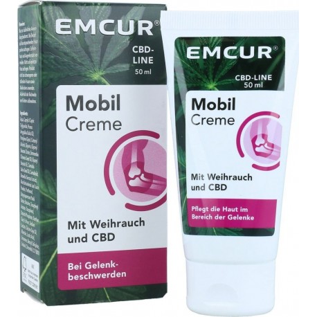 Emcur Crème Mobil À L'encens Et Au Cbd 50ml