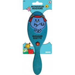 MONSIEUR MADAME Brosse À Cheveux Ovale Bleu Pailleté Madame Risette
