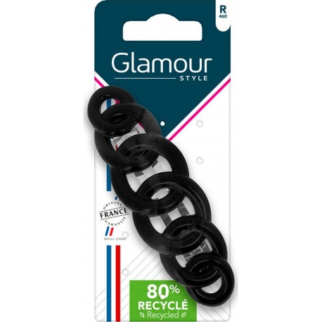 GLAMOUR STYLE Pince à Cheveux à Cheveux Chaîne Noire Recyclé