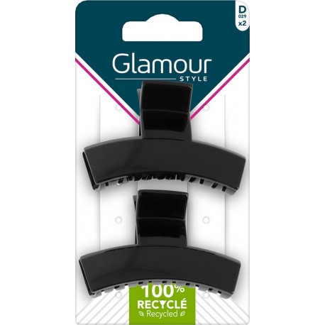 GLAMOUR STYLE Pinces à Cheveux Noir