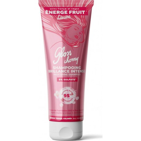 ENERGIE FRUIT Shampoing Éclat Couleur pour Cheveux colorés ou méchés Fleur de cerisier & vinaigre de framboise Bio