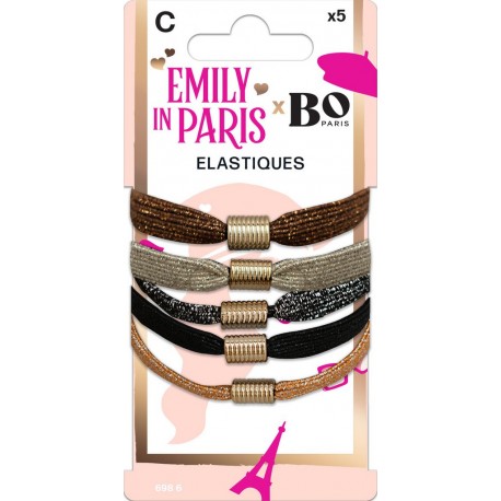 EMILY IN PARIS BY BO PARIS Elastiques à Cheveux Brillants Emily In Paris