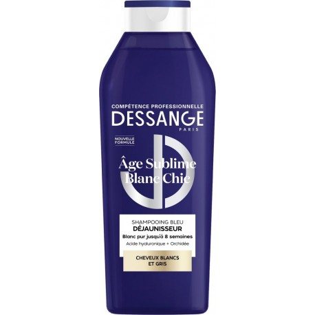 DESSANGE Shampoing Déjaunisseur pour Cheveux blancs Blanc Chic